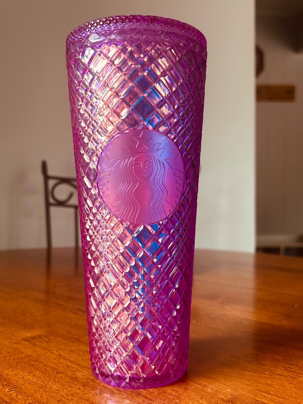 Limited Edition Starbucks Purple Iridescent 24oz Studded Cold Cup Tumbler